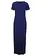 Robe longue 100% coton, Couleur: bleu nuit