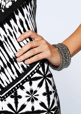 Mintás maxi ruha • fekete/fehér mintás • bonprix áruház
