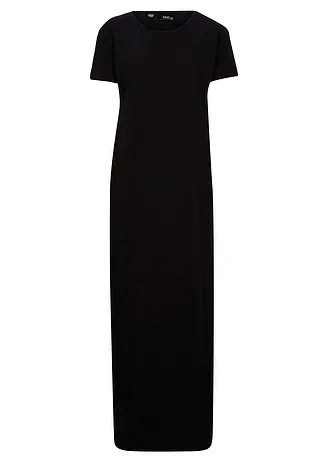 Robe longue 100% coton, Couleur: noir