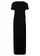 Robe longue 100% coton, Couleur: noir