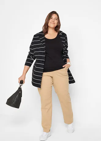 Strečové tílko (2 ks v balení), barva: černá + bílá