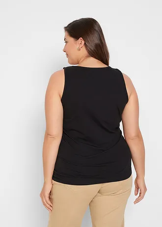 Tanktop (set van 2), Kleur: zwart+wit