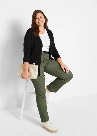 Basic vest met knoopsluiting, Kleur: zwart