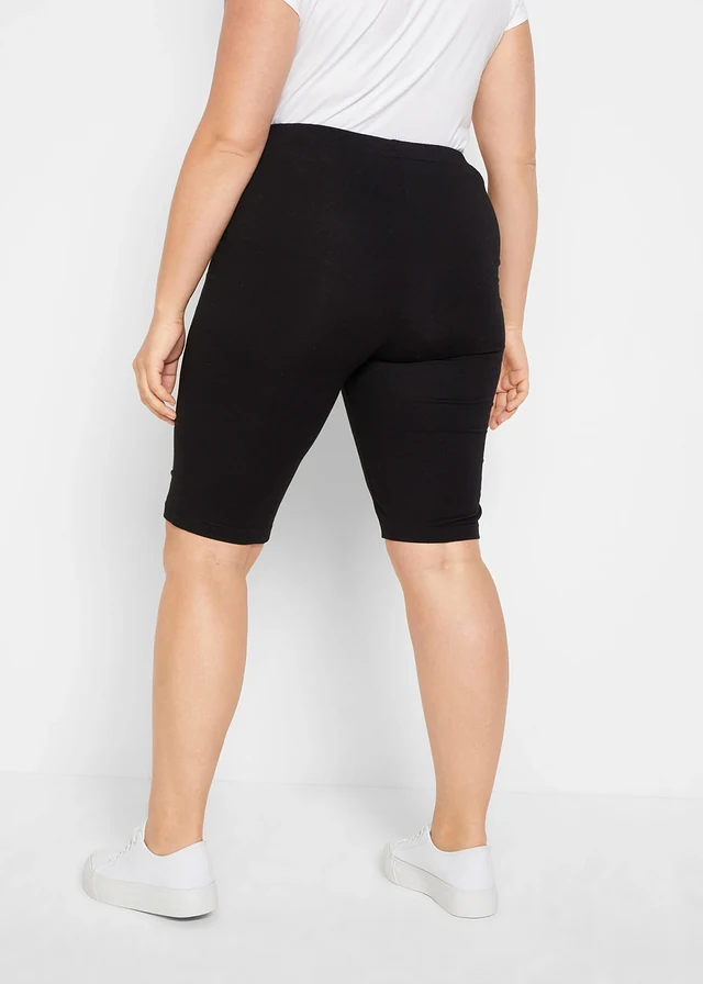 Lange biker short (set van 2), Kleur: 2x zwart