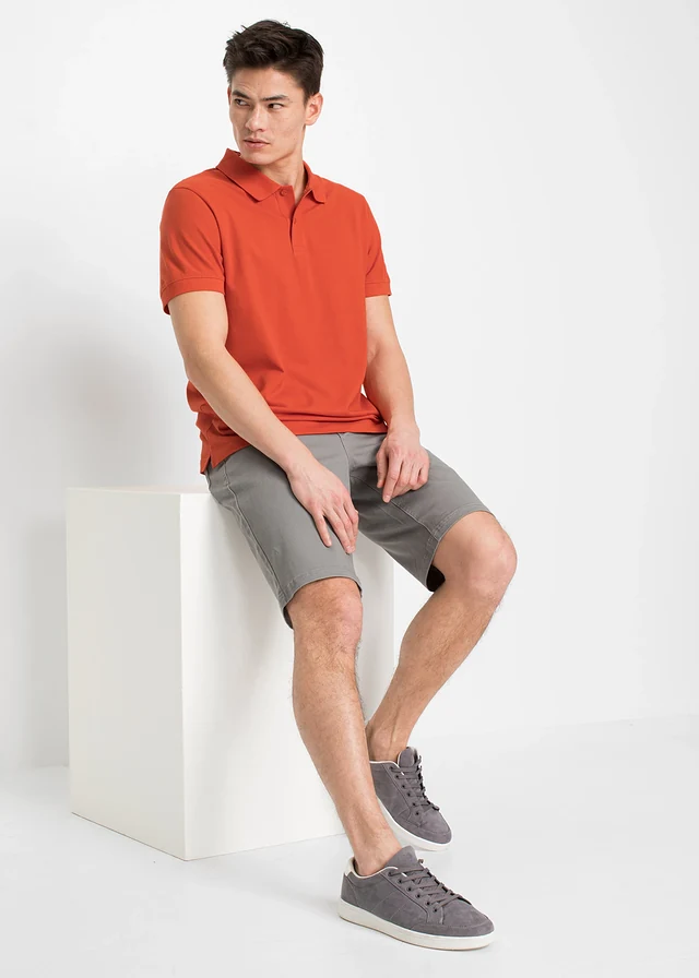 Classic fit stretch bermuda • grijs • product-page.page-title-suffix