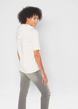 Sweat à capuche • ecru • Boutique bonprix