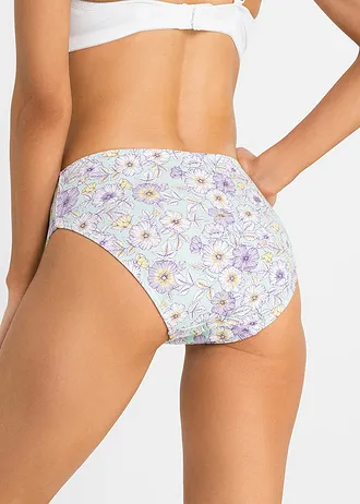 Maxislip (set van 4) • pastelmint gebloemd+lila+wit • bonprix online shop