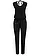 Žerzejový overal z bavlněné směsi, barva: černá