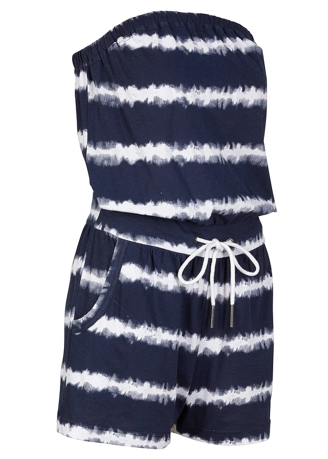 Combishort bustier en coton
