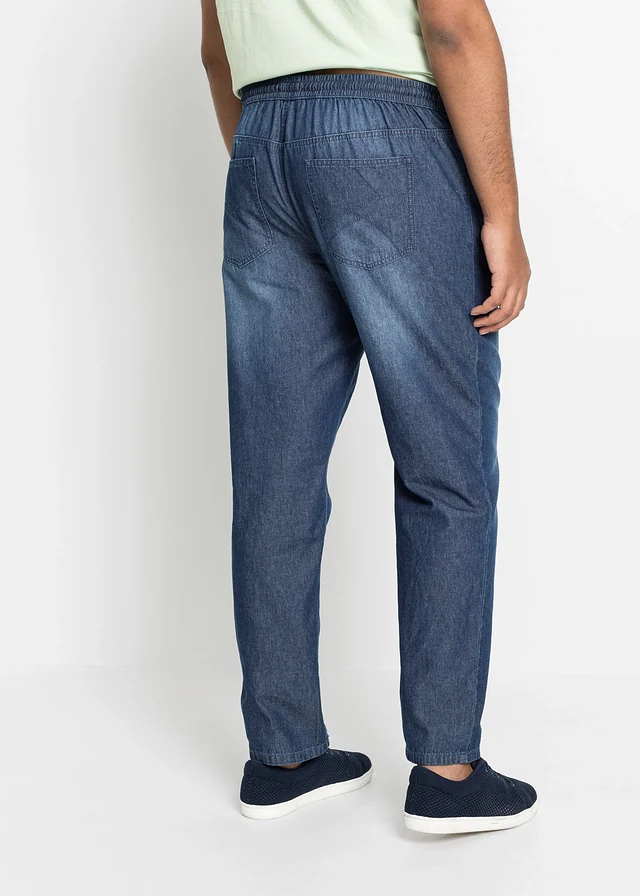 Džíny bez zapínání z letní džínoviny Classic Fit (2 ks v balení), barva: modrý denim + světle modrý denim