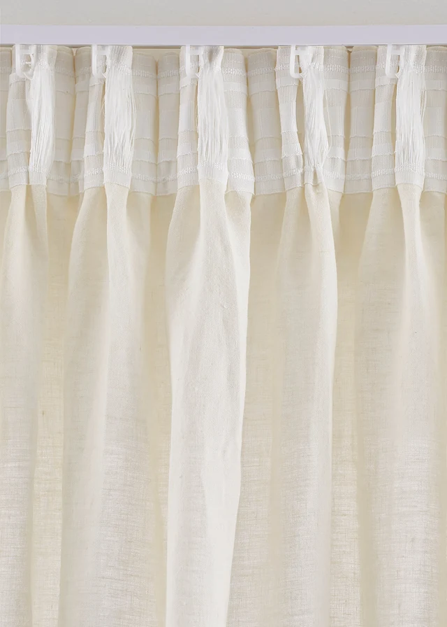 Rideau en lin et coton (1 pce) • crème • product-page.page-title-suffix