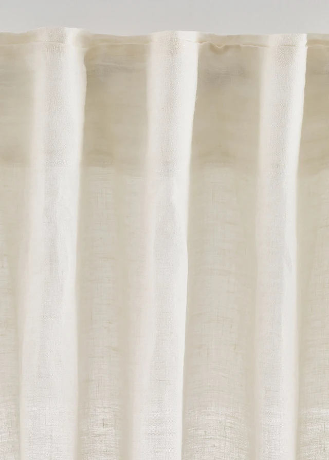 Rideau en lin et coton (1 pce) • crème • product-page.page-title-suffix