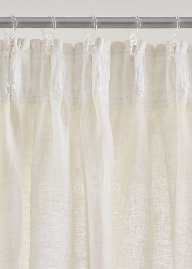 Rideau en lin et coton (1 pce) • crème • product-page.page-title-suffix