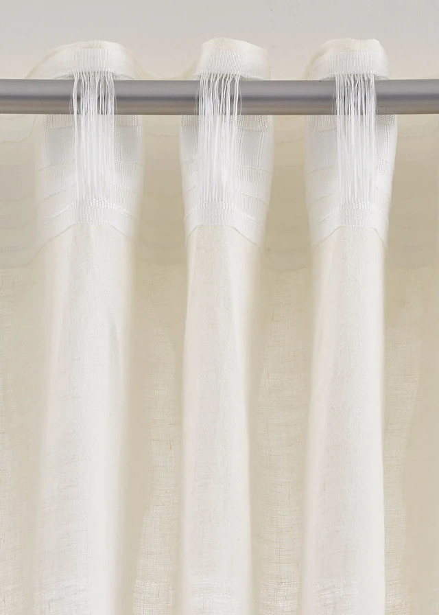 Rideau en lin et coton (1 pce) • crème • product-page.page-title-suffix