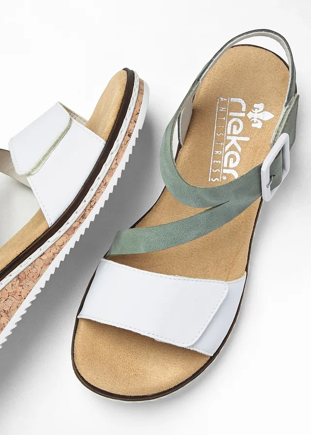 Sandales Rieker à première rembourrée • vert/blanc • product-page.page-title-suffix