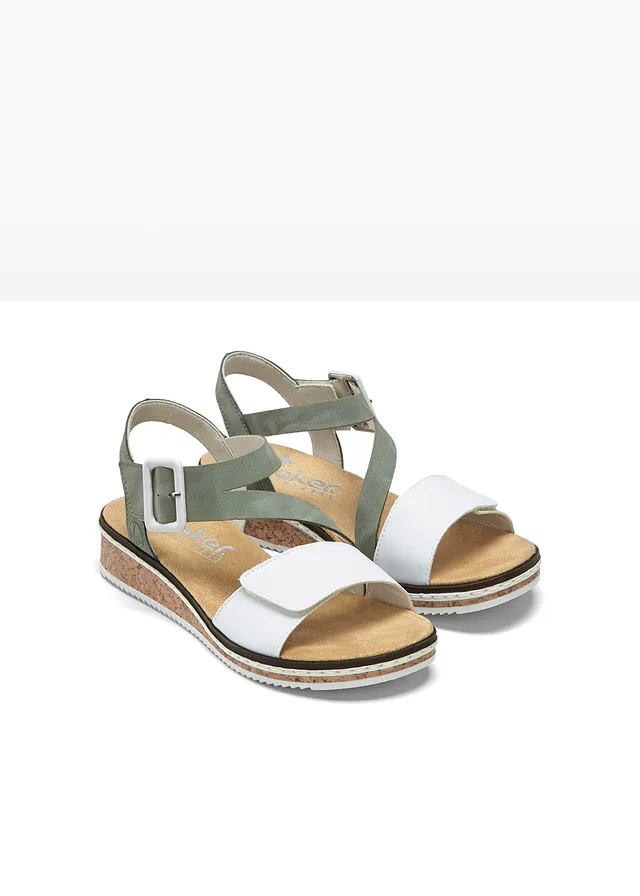 Sandales Rieker à première rembourrée • vert/blanc • product-page.page-title-suffix