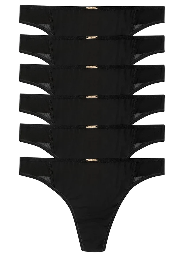 Stringi z kolekcji Feel Comfort z mikrofibry (6 par)