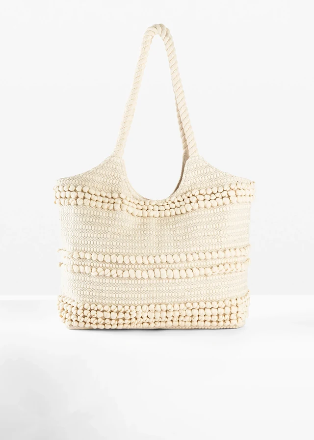 Stoffen shopper met gestructureerd patroon