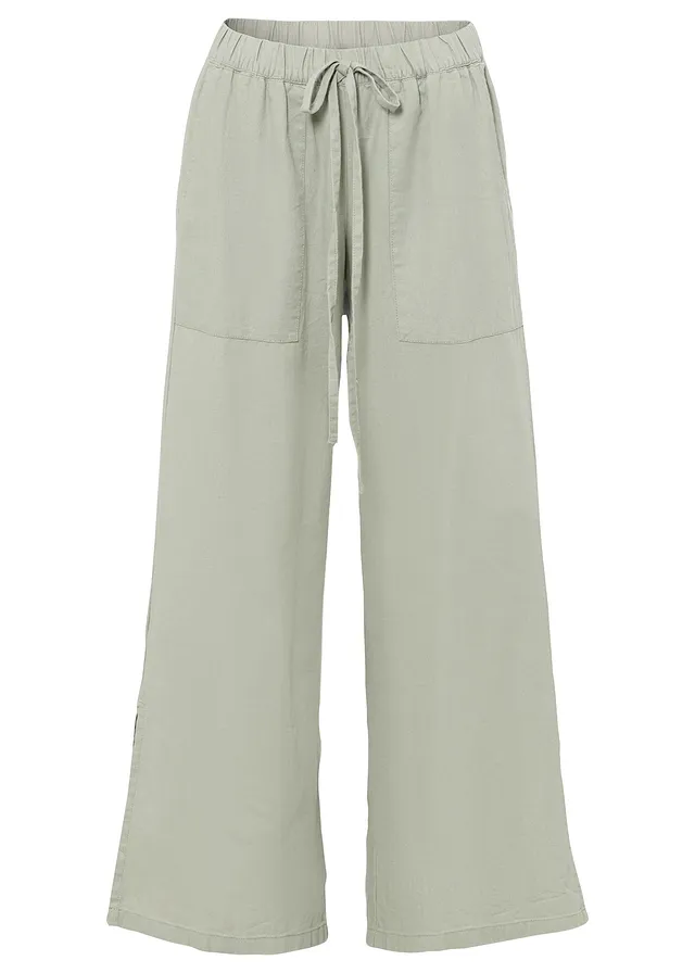 Pantaloni marlene din in