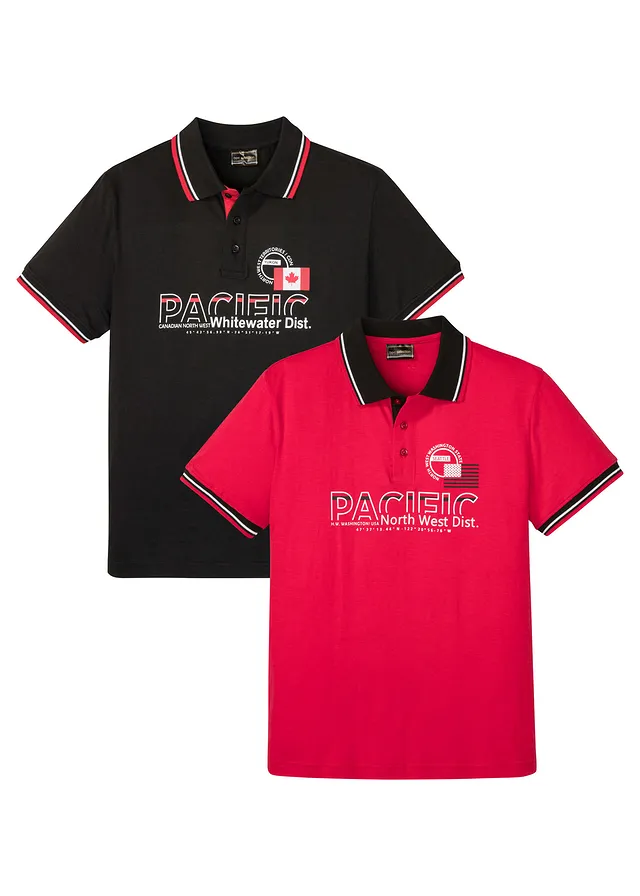 Polo tričko, krátky rukáv (2 ks v balení), bio bavlna