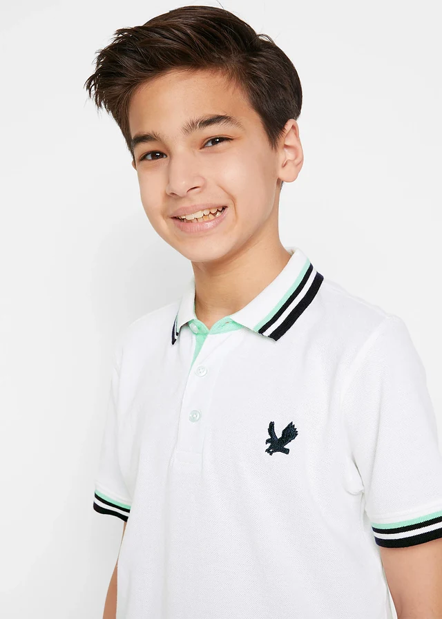 Piqué poloshirt van biologisch katoen • wit • product-page.page-title-suffix