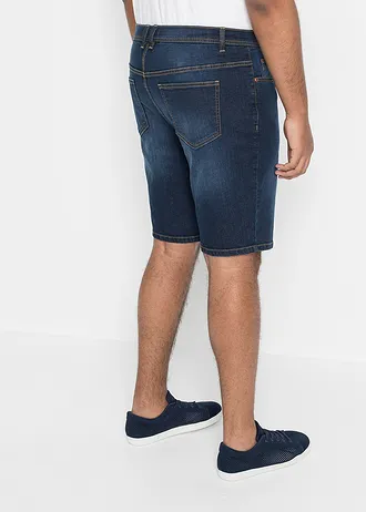 Bermudy dżinsowe ze stretchem, regular fit (2 pary), kolor: niebieski denim + granatowy denim