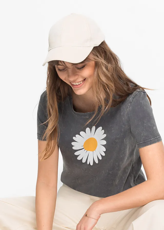 T-shirt van biologisch katoen, Kleur: grijs
