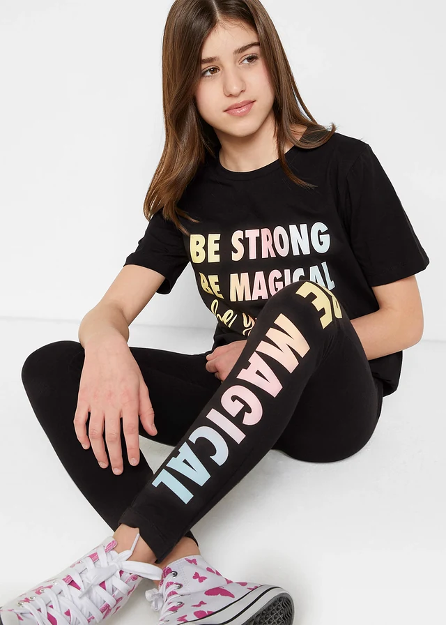 T-shirt en legging (2-dlg. set) • zwart • product-page.page-title-suffix