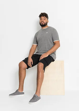 Tričko (2 ks v balení), barva: tmavě modrá + šedý melír