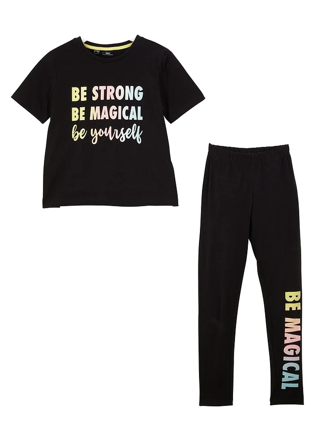 T-shirt + legging (ens. 2 pces.) • noir • product-page.page-title-suffix