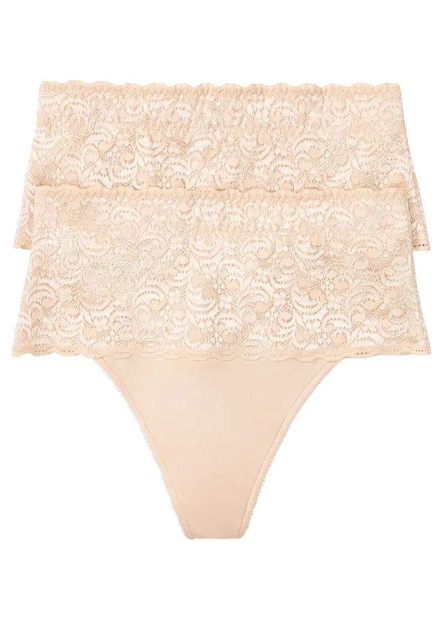 Sťahovacie string nohavičky, stredný tvarujúci efekt (2 ks)