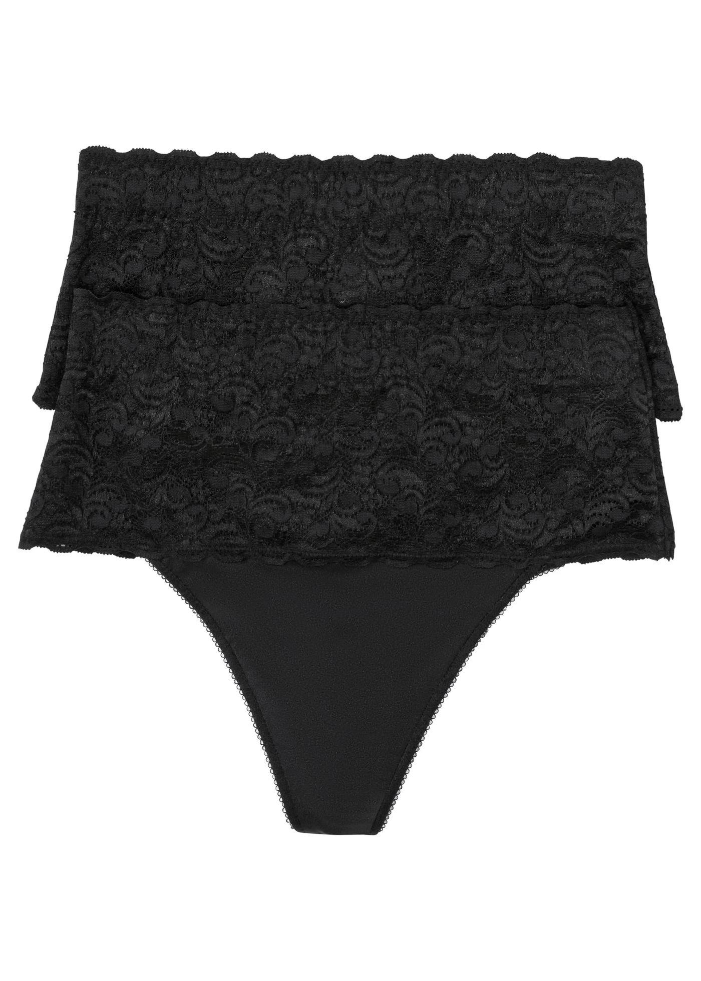 Stahovací kalhotky tanga, střední tvarující efekt (2 ks v balení) • černá • bonprix obchod