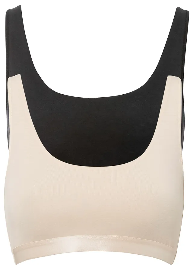 Bustieră cu bumbac organic (set/2 buc.)
