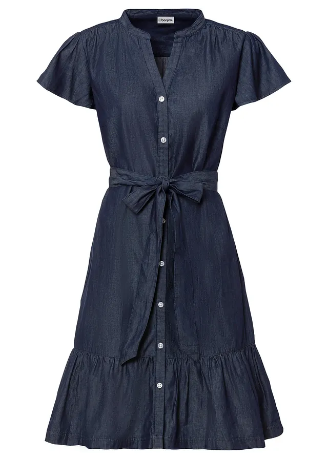 Džínové šaty z organické bavlny • modrý denim used • bonprix obchod