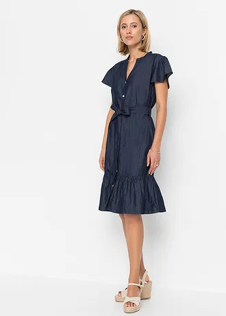 Robe en jean 100% coton, Couleur: bleu denim used