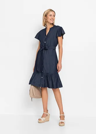 Džínové šaty z organické bavlny • modrý denim used • bonprix obchod