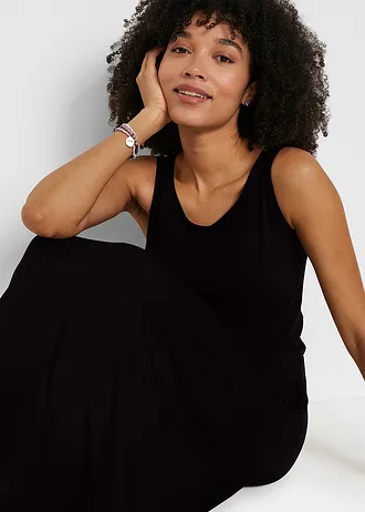 Jersey jurk met zachte viscose • zwart • bonprix online shop