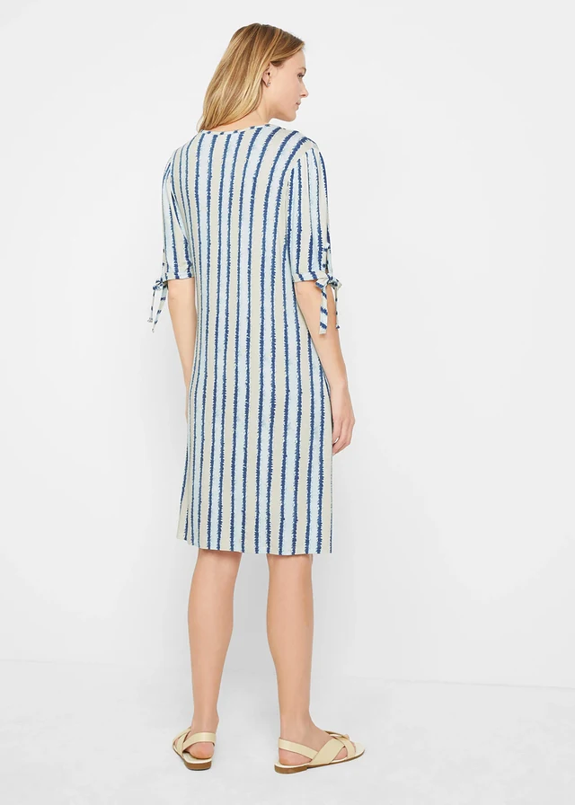 Shirtjurk, Kleur: blauw-wit gedessineerd