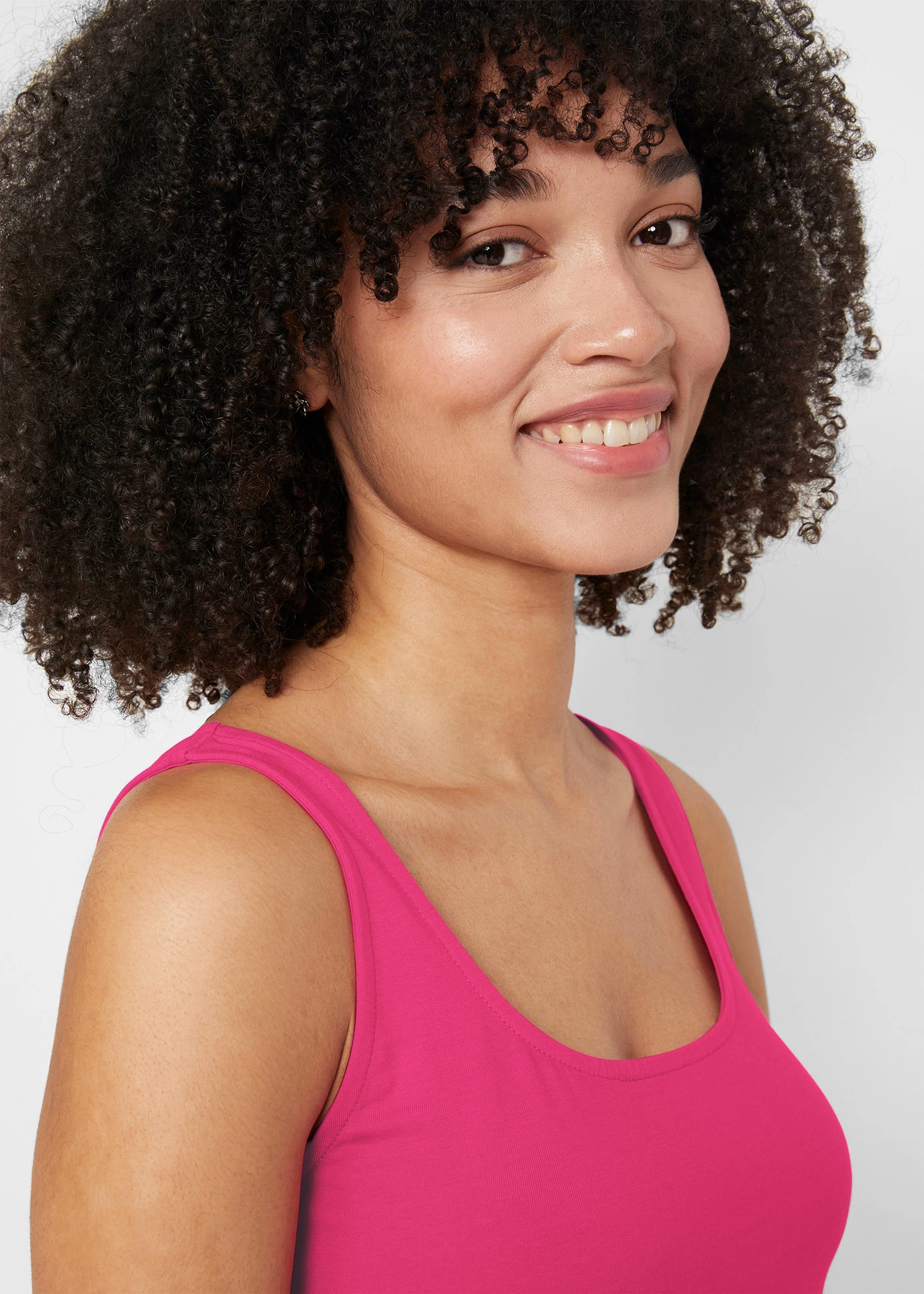 Lot de 2 tops • rose hibiscus-noir • Boutique bonprix