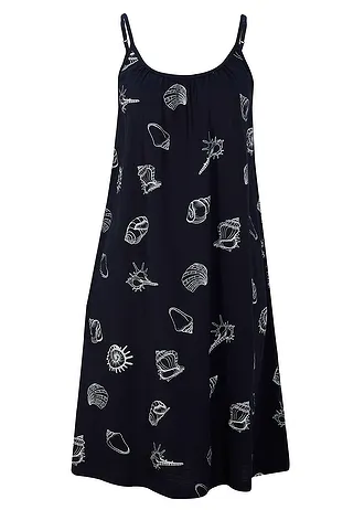 Jersey jurk • donkerblauw gedessineerd • bonprix online shop