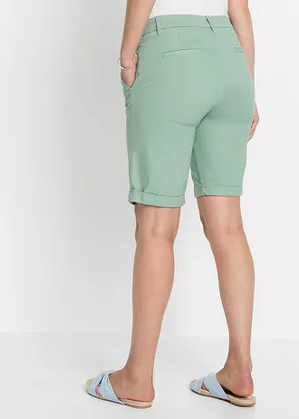 Stretch bermuda, Kleur: pastelgroen