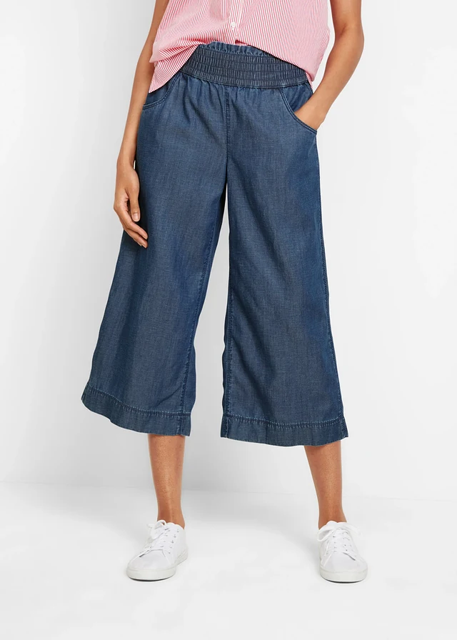 Culotte van lyocell • blauw denim • product-page.page-title-suffix