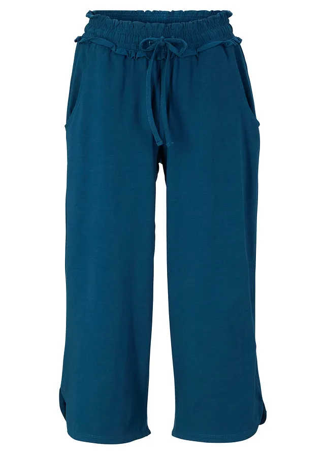 Pantaloni din jerse din amestec de bumbac