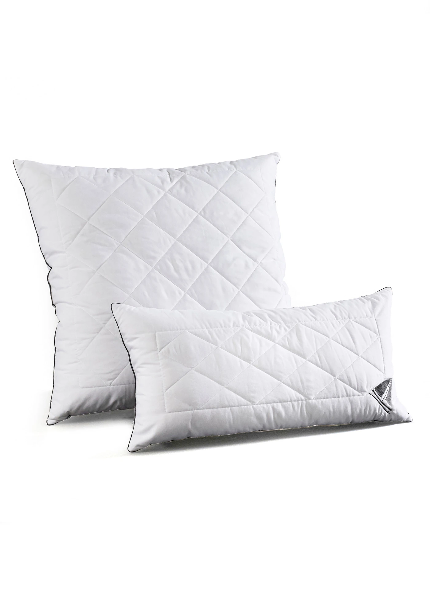 Polštář s efektem prachového peří, s loďkou, pevný • bílá • bonprix obchod