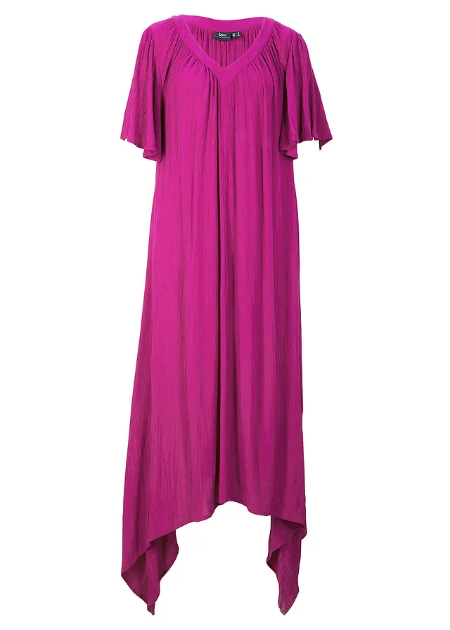 Dlhé kaftanové šaty z krepového materiálu