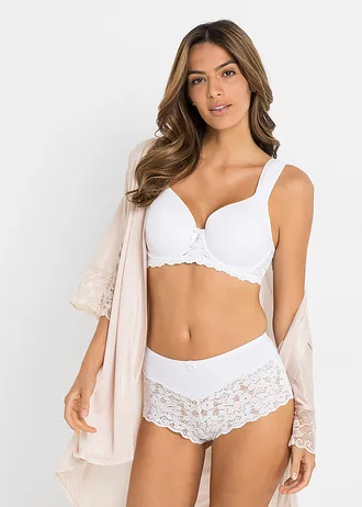 Maxi culotte à dentelle • blanc • Boutique bonprix