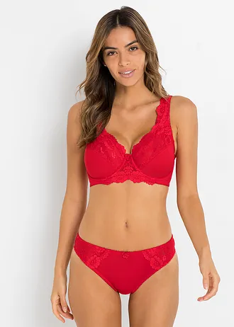 Zmenšovací podprsenka (2 ks v balení) • jahodová + šedý melír • bonprix obchod