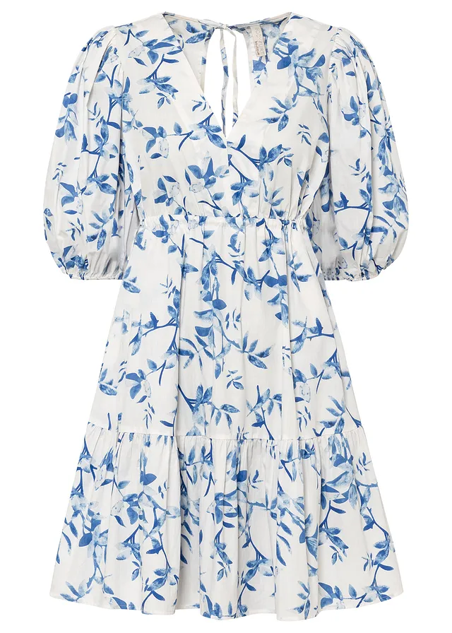 Robe • blanc-bleu clair floral • Boutique bonprix