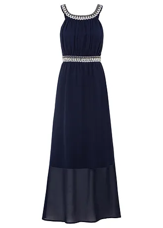 Maxi šaty se štrasovou aplikací