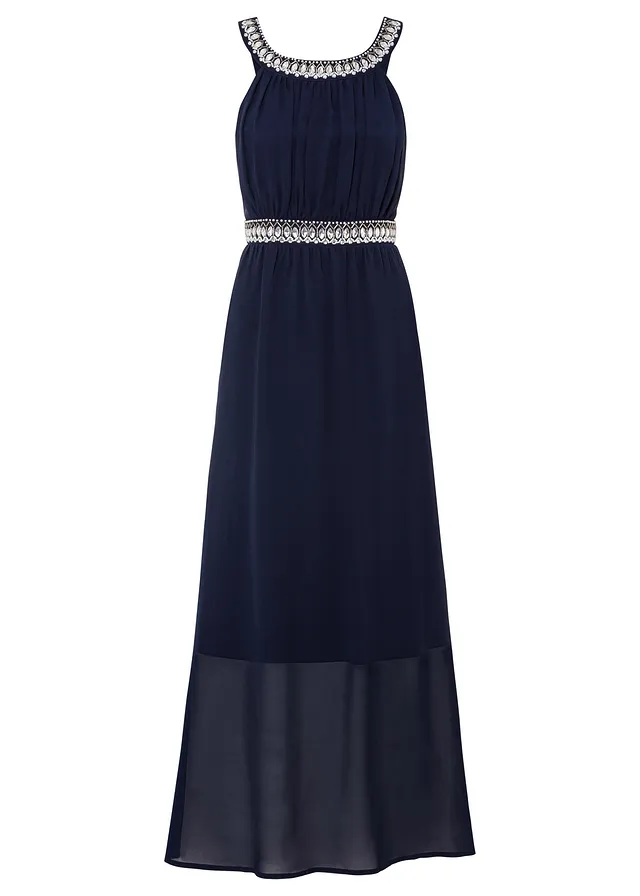 Robe longue avec strass